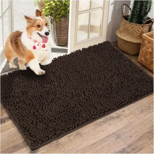 Soft Microfiber Mud Mats for Dogs Large, Dirt Trapper Mud Mats for Dogs, Absorbent Door Mat Indoor for Muddy Paws, Non Slip Dog