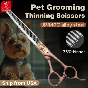 Fenice High-grade 7.5inch JP440C Steel Specials pet grooming thinner