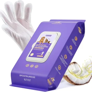 Pet Grooming Glove Wipes for Dogs & Cats
