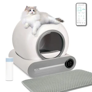 DOEL Self Cleaning Cat Litter Box 65L Automatic Cat Litter Box w/ Trash Bag