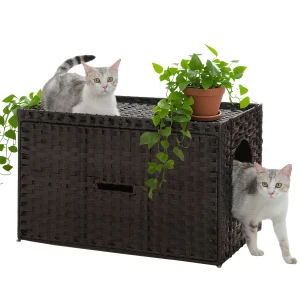 Rattan Cat Litter Box