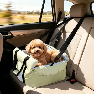 Dog Car Seat for Small Dogs Washable Pet Booster Car Seats with Safety Belt